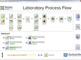 Laboratory Process Flow screen example from Autoscribe