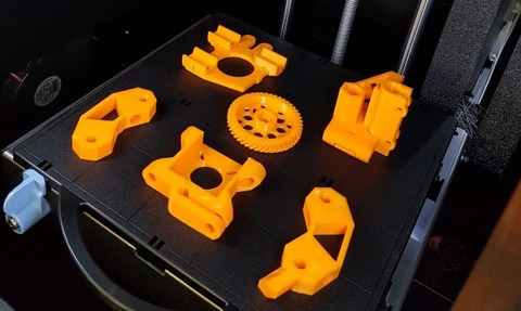 3D-printed prototype parts
