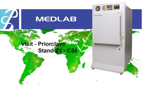 Priorclave will be on stand Z1 - C58 at Medlab.