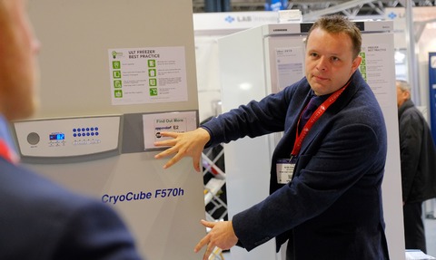 Andy Evans in action in the Lab Innovations’ Sustainable Laboratory zone