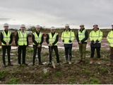 The SLS team break ground on the company's new National Distribution Centre