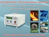 Sensotec offers oxygen analysers to ensure critical levels are not exceeded in gas blanketing.