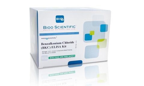The MaxSignal Benzalkonium Chloride ELISA Test Kit can detect benzalkonium chloride in shrimp tissue