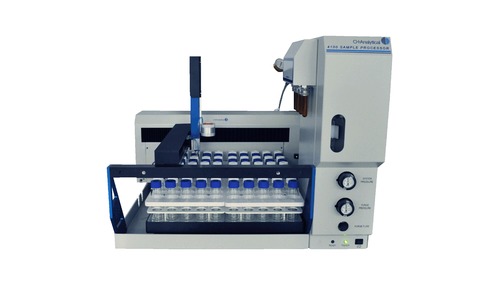 The 4100 Water/Soil Sample Processor automates the handling and processing of samples in 40mL VOA vi