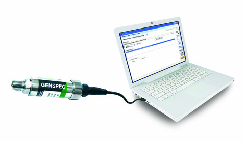 The GS4200-USB Pressure Sensor plugs straight into a laptop