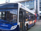 Bus powered by biodiesel