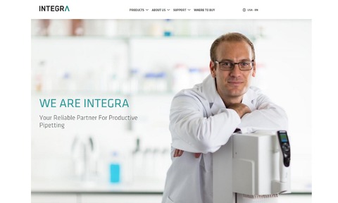 Integra's new website formats automatically to different devices