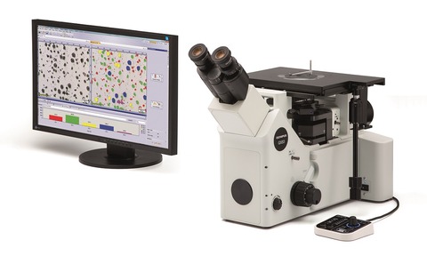 Olympus’ GX53 inverted metallurgical microscope 