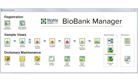 The Matrix Gemini Biobank Management System