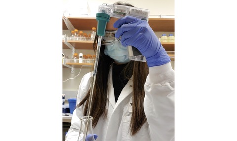 Whitney Ong using using INTEGRA’s PIPETBOY