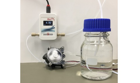 Real time flowmeter in use