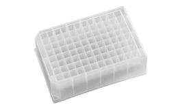 96-well square, 1.2 ml deep well microplate featuring round well bottoms 