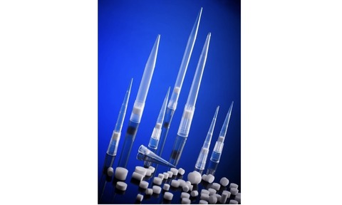 A selection of different sized Vyon pipette filter tips from Porvair Sciences