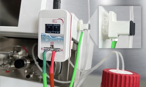 The Solvent Line Monitor is a valuable monitoring device for safeguarding HPLC