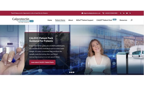 Alpha Laboratories’ updated calprotectin website has a zone tailored for IBD sufferers