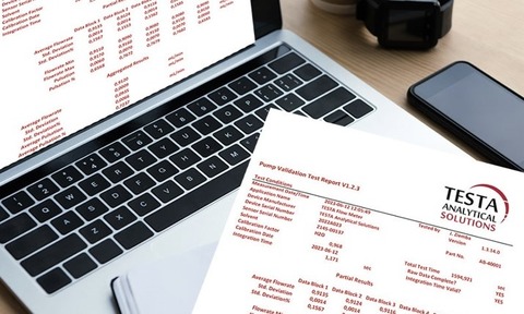 An HPLC performance qualification report can be produced in 10 minutes