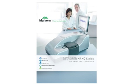 Zetasizer Nano brochure available from Malvern 