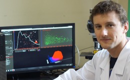 Dr Pawel Stelmachowski of the Jagiellonian University in Krakow, Poland with his NanoSight LM10 NTA 
