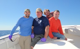 The sampling team in October in 2012 (left to right): Dave Valentine, Robert Nelson, Matthias Keller