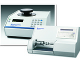 Micromeritics's AccuPyc II 1340 and GeoPyc 1360 pycnometers can be worked in tandem