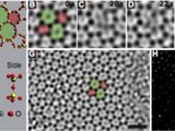 Bending glass shows atoms dance