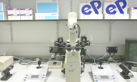 Microinjection facility at Cardiff University