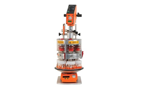 Radleys' Tornado and Carousel 6 system offers controlled parallel heating and mechanical stirring of