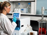 The YSI Sitini Online Sampler can be set up to automatically draw fluids from the bioreactor.
