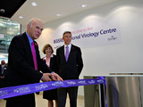 Vince Cable visits The BBSRC National Virology centre at The Pirbright institute