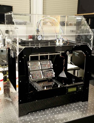 The 3D printer is an example of the performance of Lee’s range of VHS Micro-Dispense Solenoid Valv