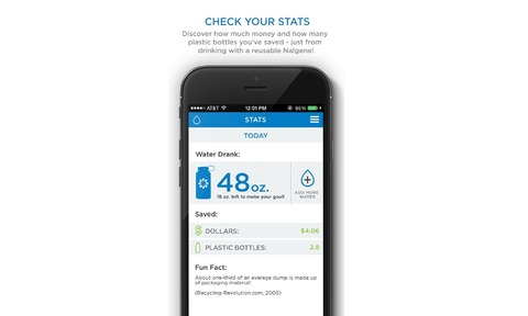 The 'Refill Not Landfill' app enables consumers to track their water consumption
